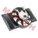 Genuine CFMoto fan motor assembly (9DQV-181020-1101). Fits CForce C4 Touring/C4/C5 and GOES TERROX 550L/500L EPS 2026-2027. High-efficiency radiator fan motor for reliable engine cooling.