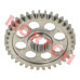 Output Driver Gear - Model MICF0GQV-062110-5000 Genuine CFMoto output driver gear (0GQV-062110-5000). Fits CForce C4/C5 and GOES TERROX 550L/500L EPS. High-strength transmission output gear for reliable power delivery.