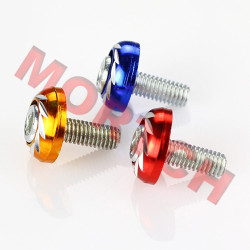 Aluminium Screw M6 Blue