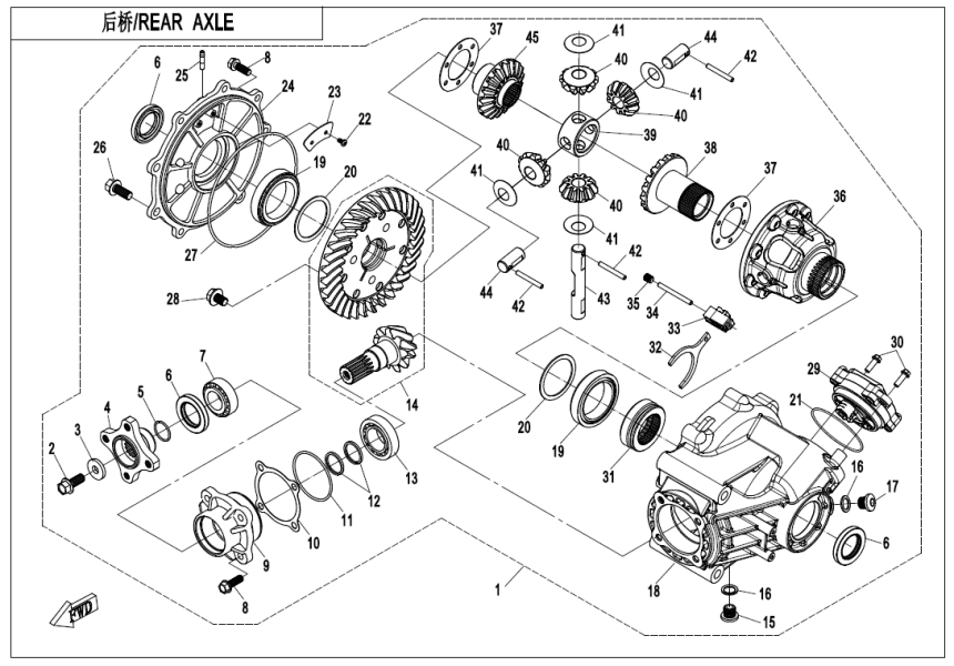 REAR AXLE(ON CAMMAND)