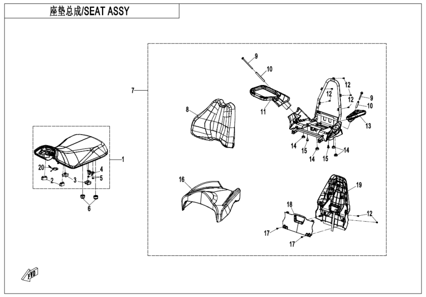 SEAT(STANDARD) CF1000AZ-2-F13-A