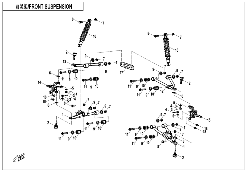 FRONT SUSPENSION CF110AY10-F05