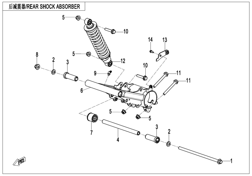 REAR SUSPENSION CF110AY10-F06