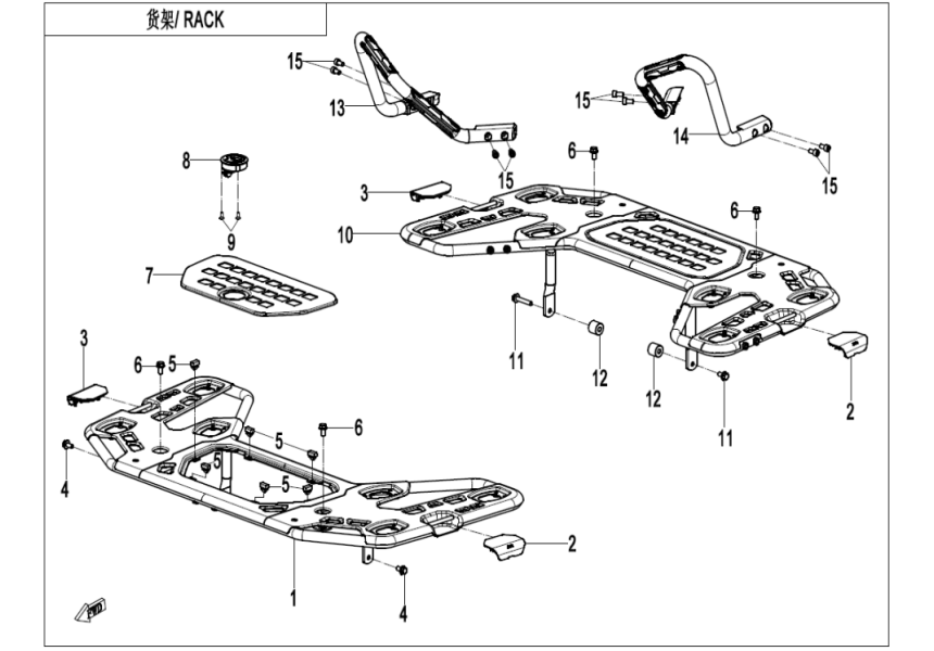 RACK(STEEL) CF400AZ-7L-F14-A