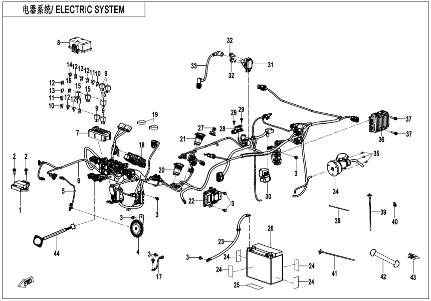 ELECTRIC SYSTEM CF400AZ-7L-F15-1