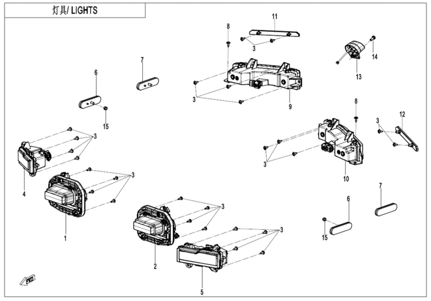 LIGHTS CF500AZ-17L-F16