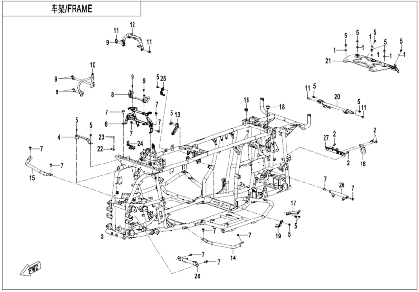 FRAME CF500AZ-17L-F03