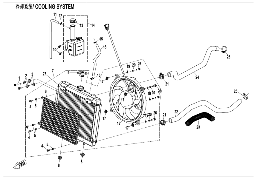 COOLING SYSTEM CF600AU-3L-F18