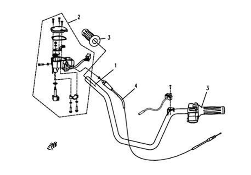 HANDLEBAR CF625-C-F06-2