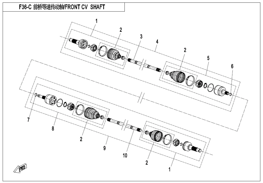 FRONT CV SHAFT(ODM)