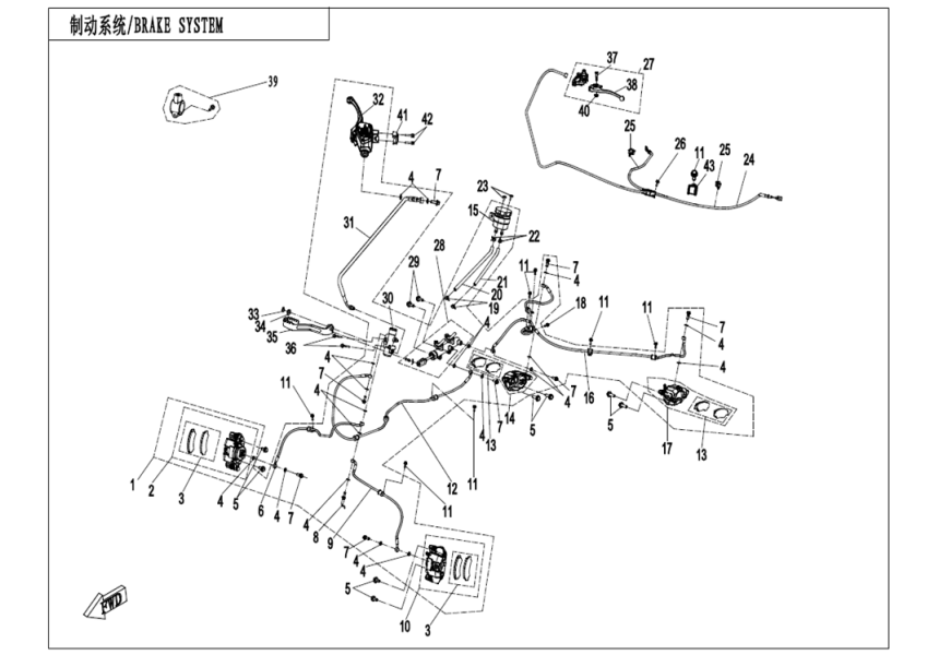 BRAKE SYSTEM-LH,PARKING