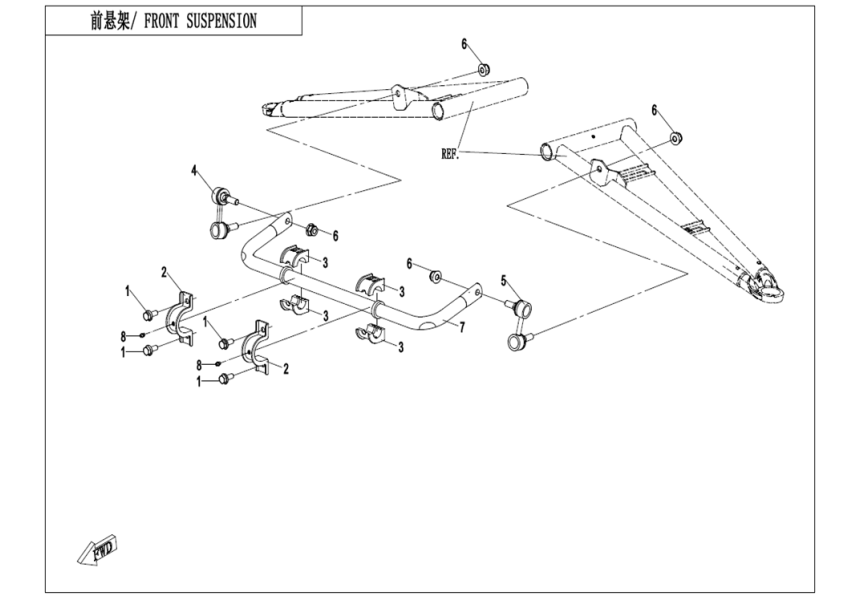 FRONT SUSPENSION CF1000SU-D-F05-3