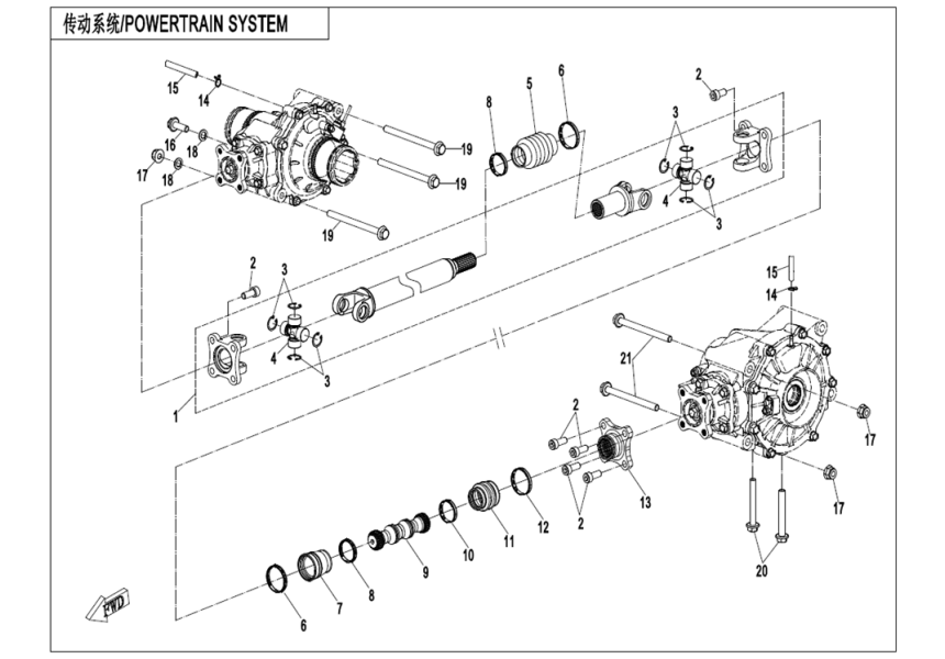 DRIVETRAIN SYSTEM CF1000SU-D-F30