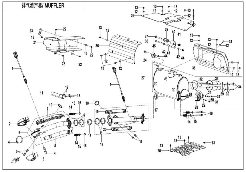 MUFFLER CF1000SZ-3L-F02