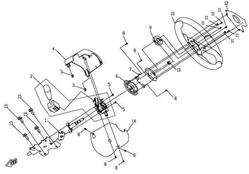 STEERING SYSTEM I CF500-3-F03
