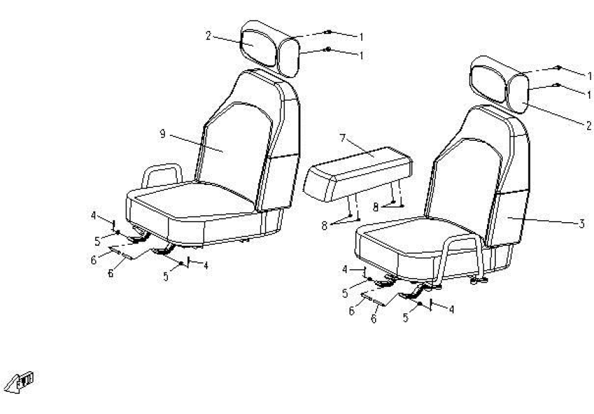 SEAT ASSY CF500-3-F10