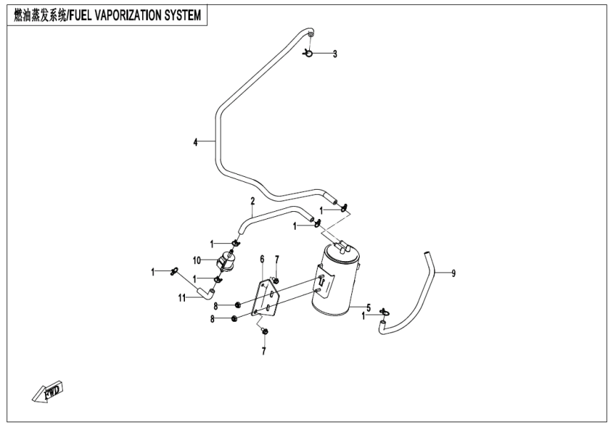 FUEL EVAPORATION SYSTEM