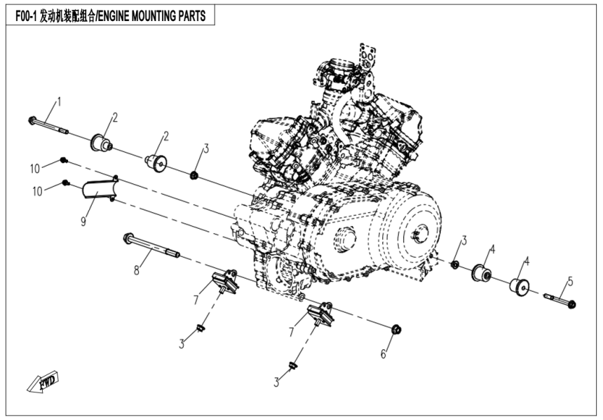 ENGINE MOUNTING PARTS