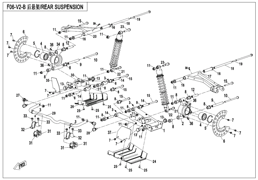 REAR SUSPENSION CF800-3-F06-V2-B