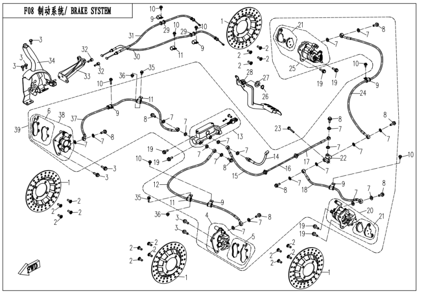 BRAKE SYSTEM CF800UU-3-F08