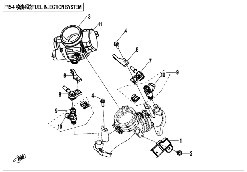 FUEL INJECTION SYSTEM CF800-3-F15-4