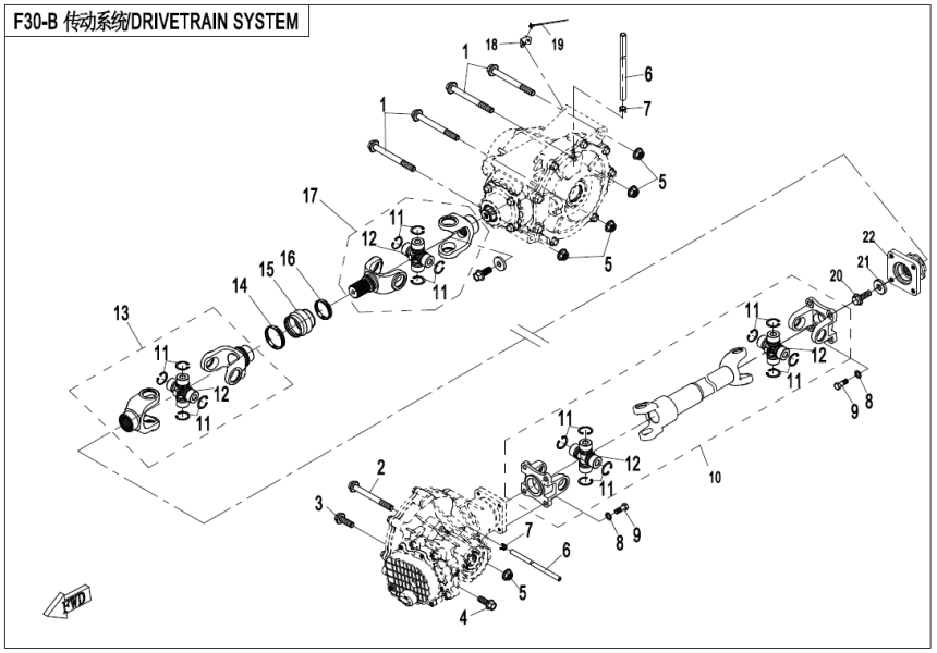 DRIVETRAIN SYSTEM CF800-3-F30-B