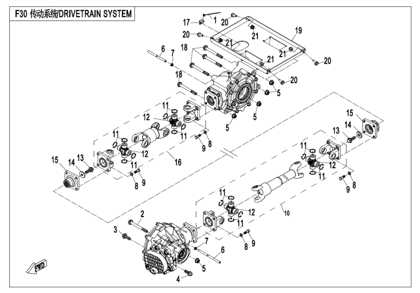 DRIVETRAIN SYSTEM CF800UU-A-F30