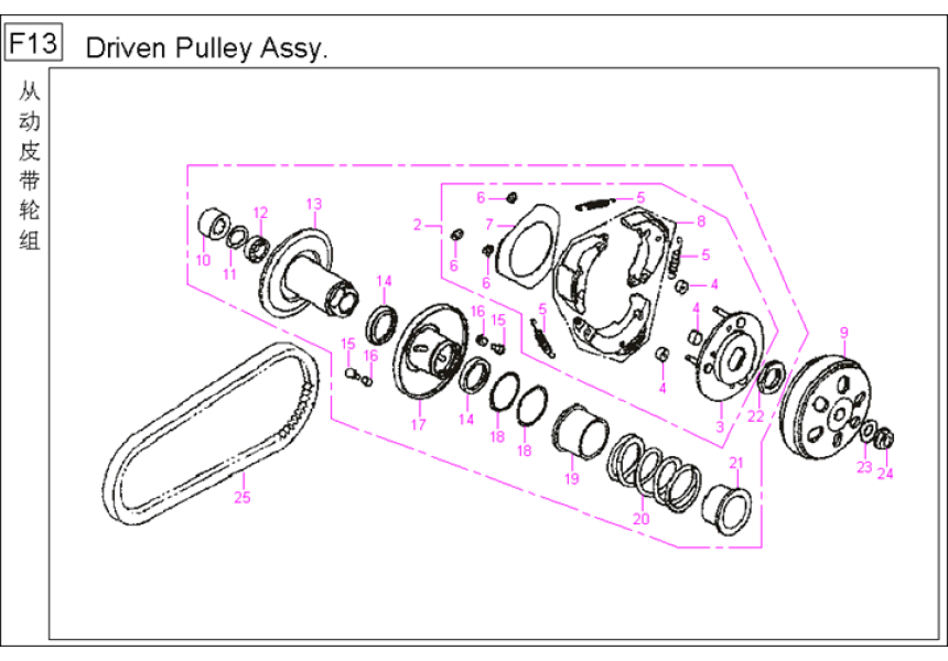 Driven Pulley Assy