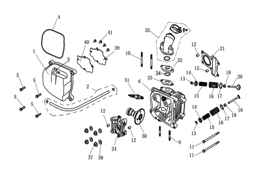 CYLINDER HEAD COMP 1P39QMB-E02