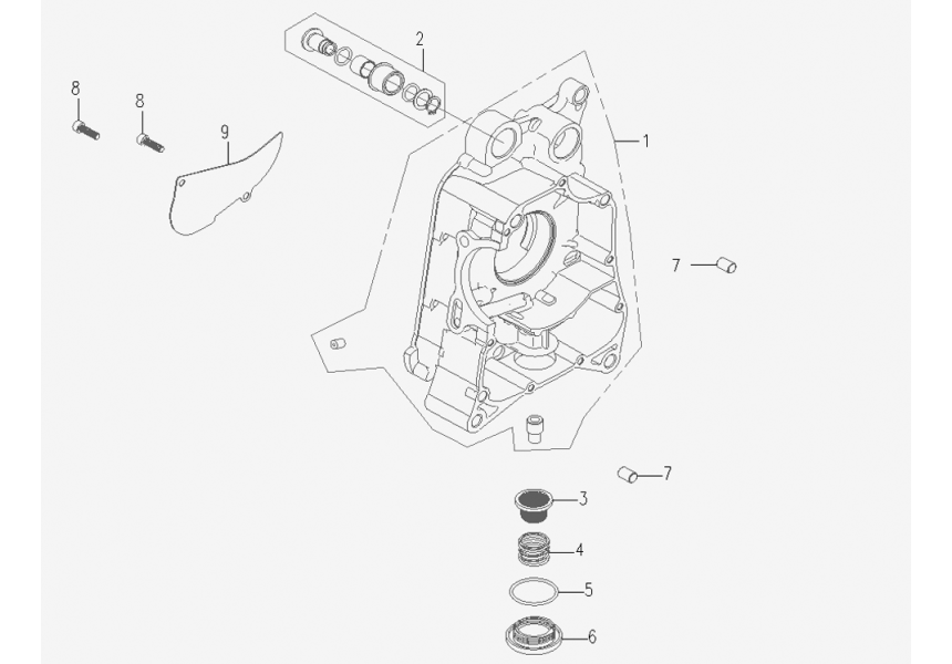 RIGHT CRANKCASE COMP