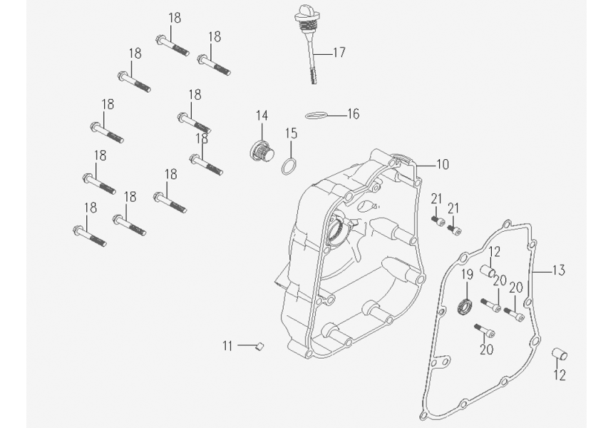 RIGHT CRANKCASE COVER COMP