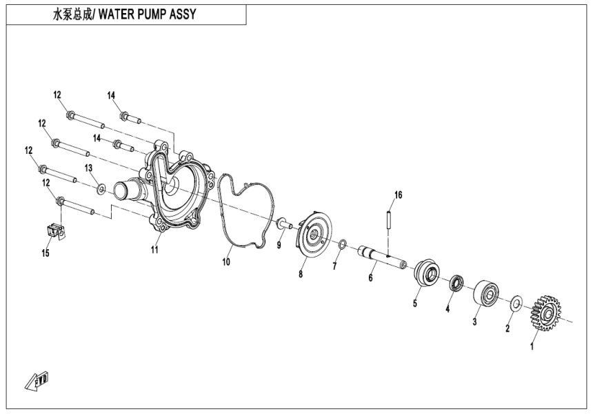 WATER PUMP ASSY