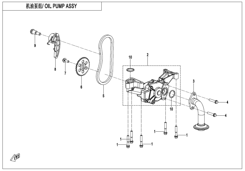 OIL PUMP ASSY 380Y-2C-E07-1