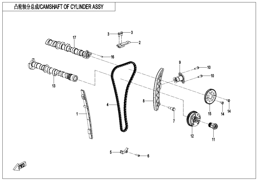 CAMSHAFT ASSY 380Y-3-E02-4