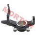 Genuine CFMoto RH steering knuckle (part 5BYV-050801-8000). Fits ZForce 950 Sport, ZForce 800 Sport, and ZForce 650 Sport. Precision cast steel front wheel hub carrier for accurate steering and stable handling.