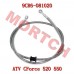 Rear Fluid Hose, Master Cylinder