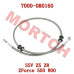 Rear Brake Lower RH Fluid Hose - Model MICF7000-080160 CFMoto Rear Brake Lower RH Fluid Hose 7000-080160 | ZForce 550EX 800EX CF500US-EX CF800