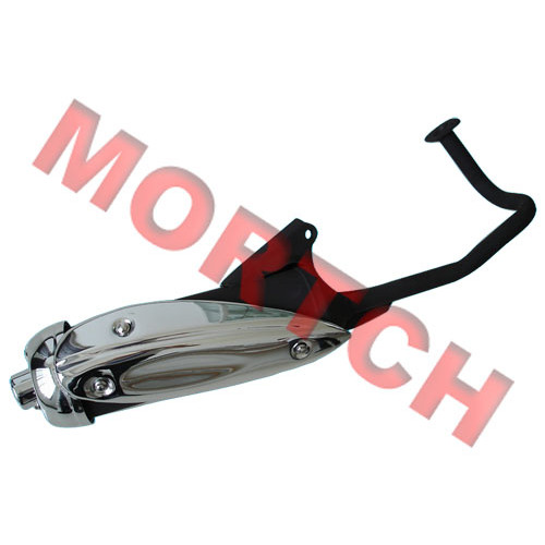 GY6 50cc Exhaust with Cap - Steel GY6 50cc Exhaust with Cap - Steel