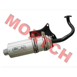 B Series 50cc Exhaust - Aluminium
