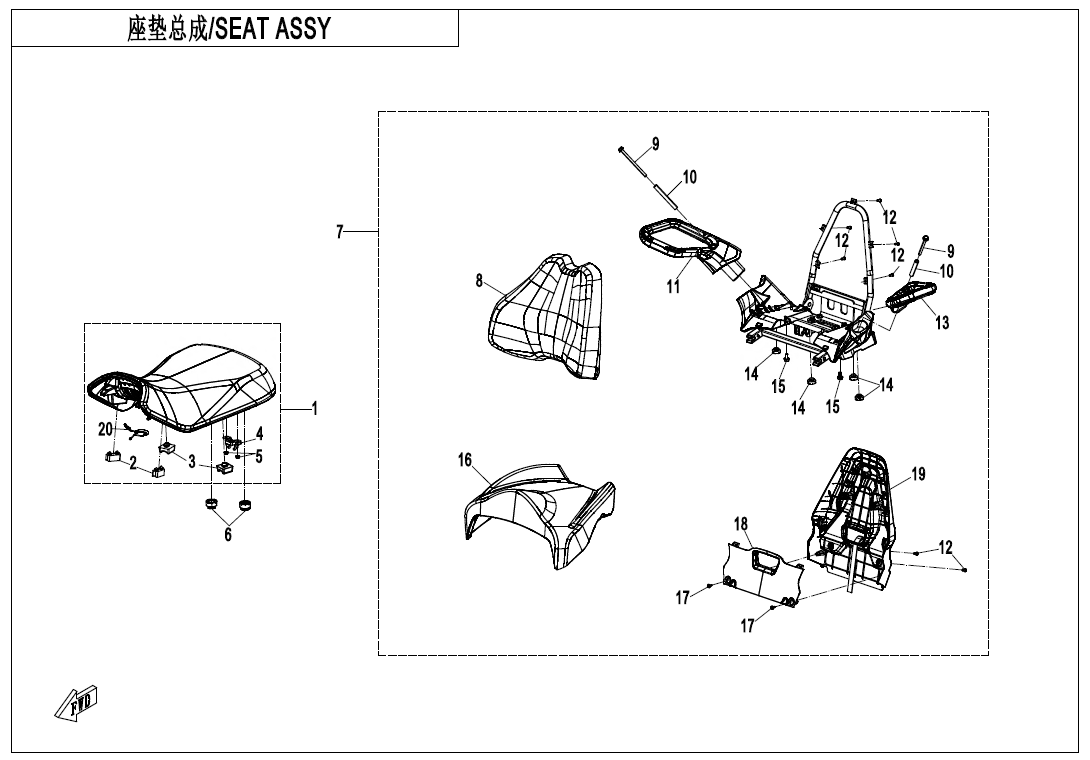 SEAT(STANDARD) CF1000AZ-2-F13-A