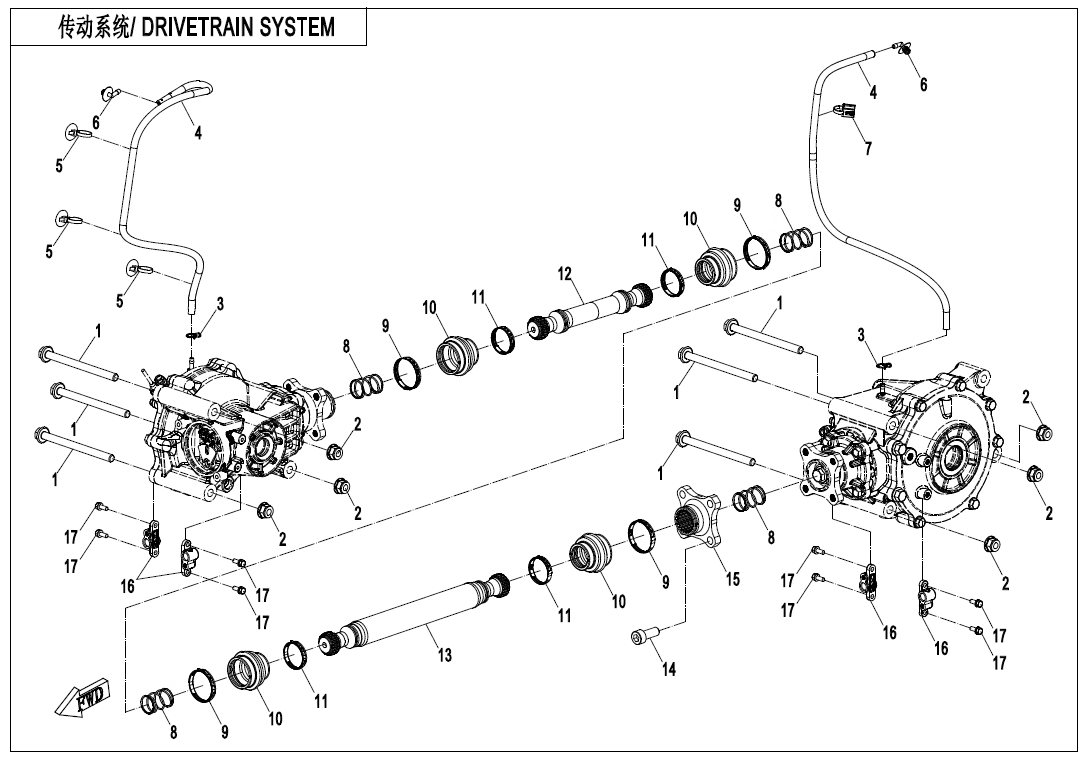 DRIVETRAIN SYSTEM CF1000AZ-2-F30