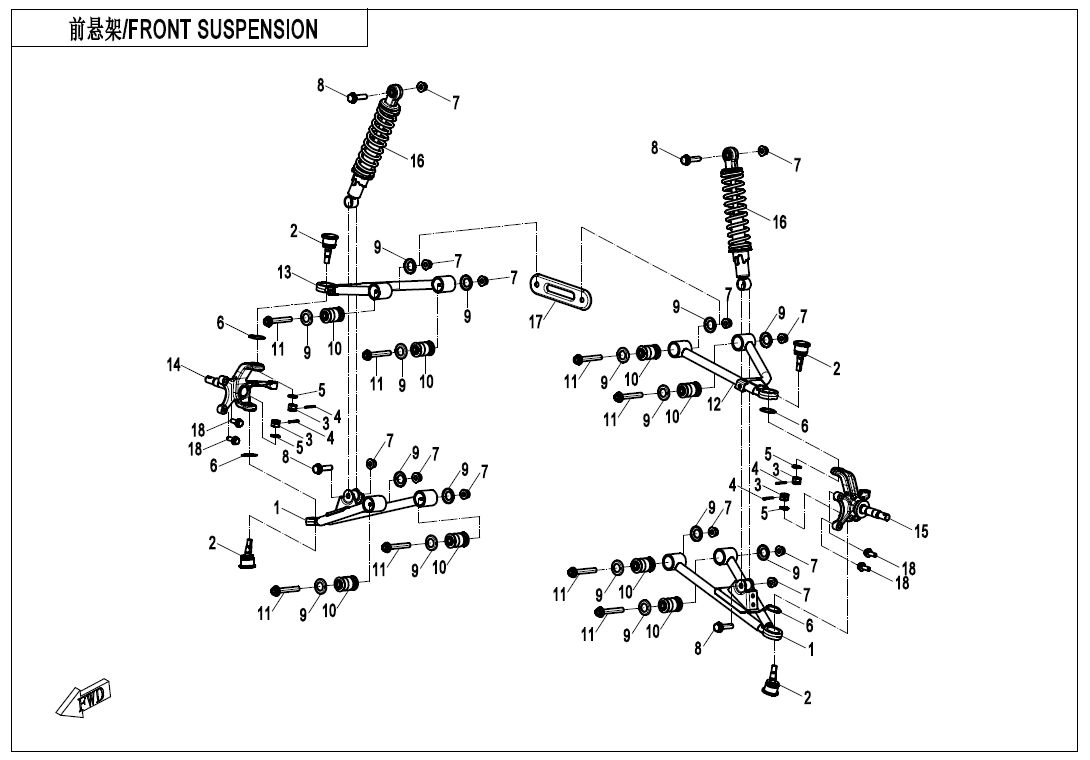 FRONT SUSPENSION CF110AY10-F05