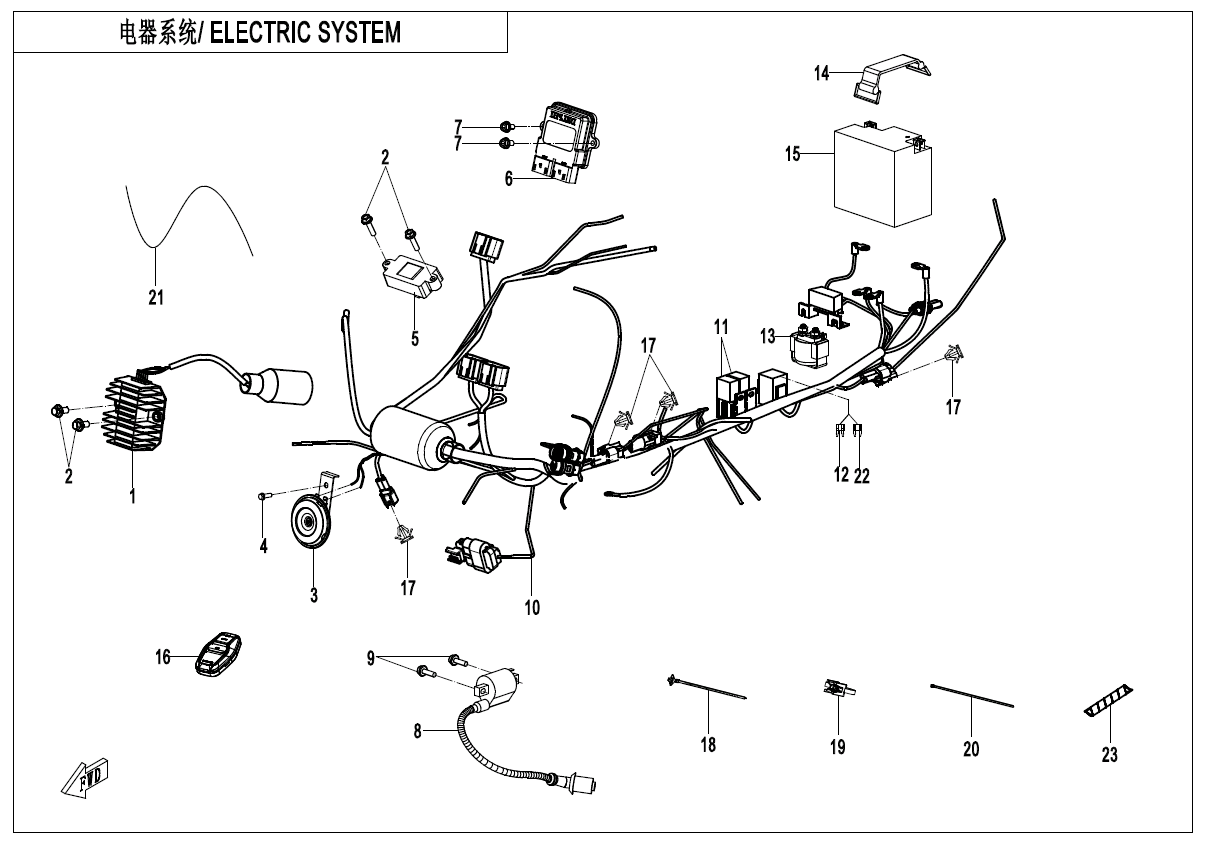 ELECTRIC SYSTEM CF110AY10-F15-1