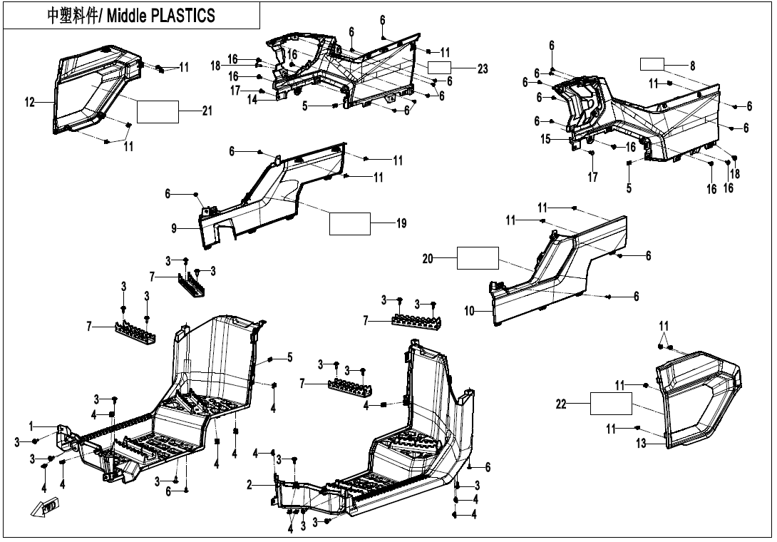 MIDDLE PLASTICS CF400AZ-7L-F04-3