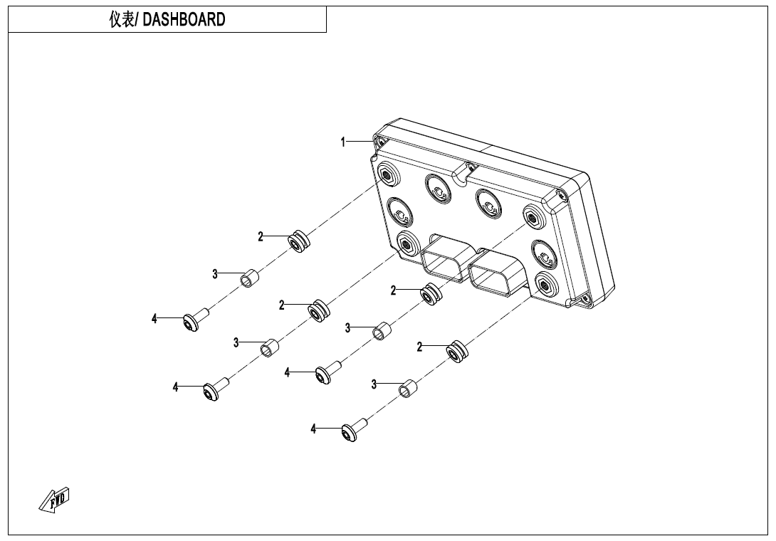 DASHBOARD CF400AZ-7L-F17