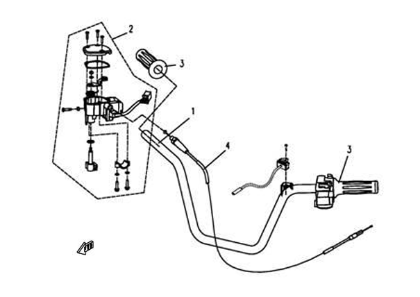 HANDLEBAR CF625-C-F06-2