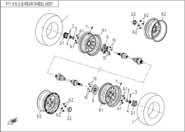 REAR WHEEL ASSY