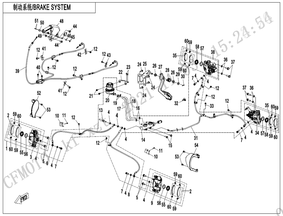 BRAKE SYSTEM CF1000SU-D-F08