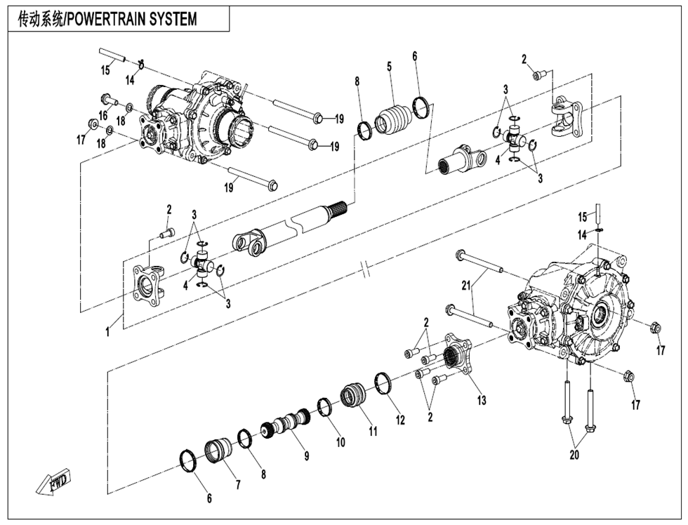 DRIVETRAIN SYSTEM CF1000SU-D-F30