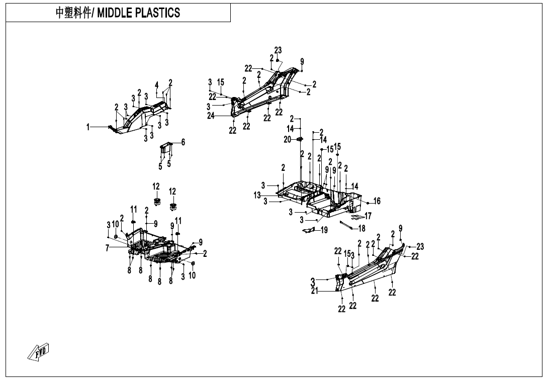MIDDLE PLASTICS CF1000SZ-3A-F04-3